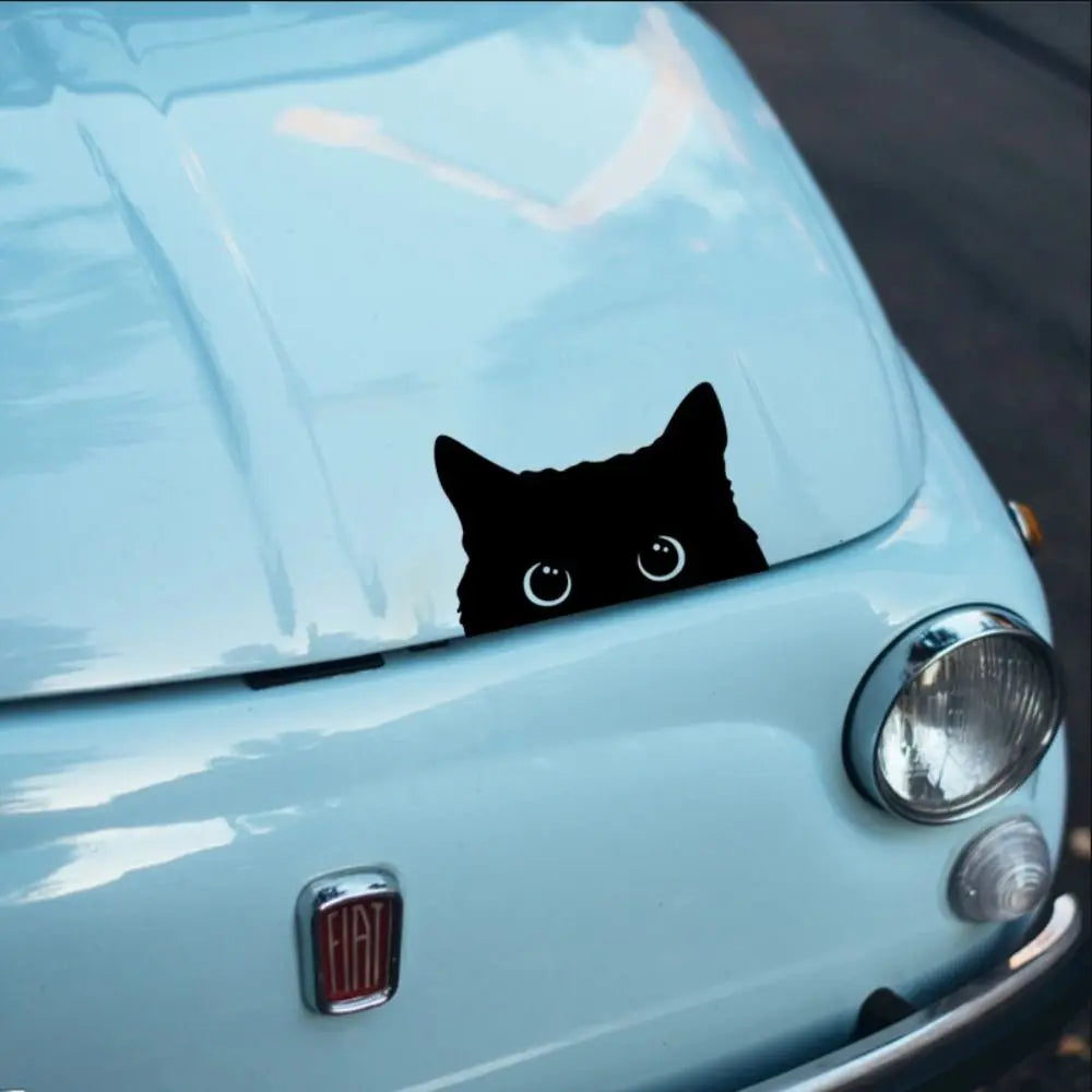 Cat Sticker Peeking Self-Adhesive