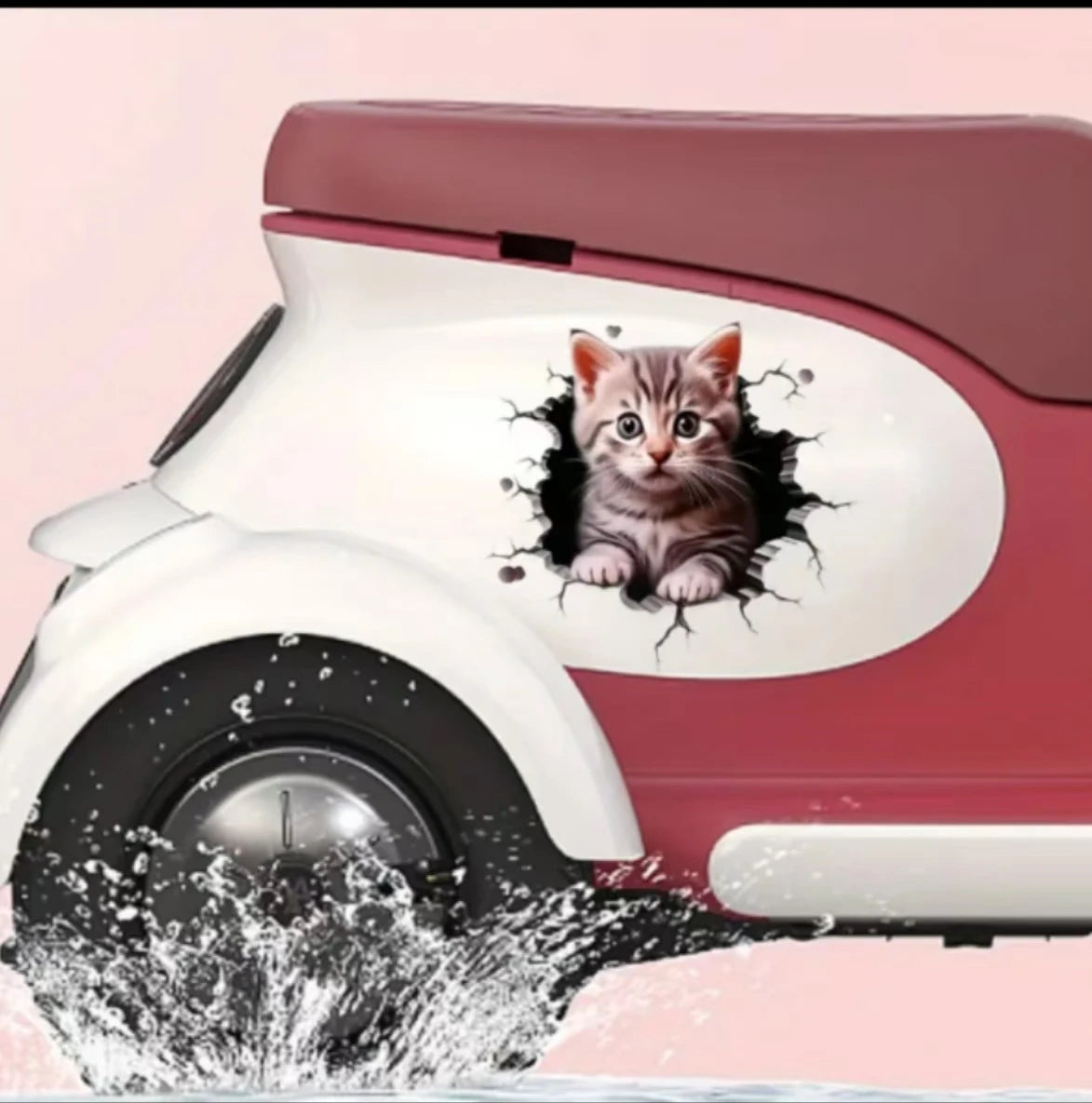 1pc 3D car sticker cute cat cat personalised block body scratch car motorbike SUV window laptop universal decoration sticker