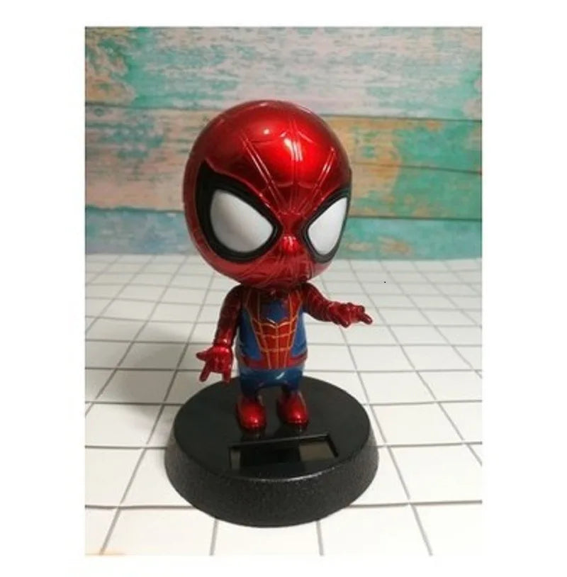Disney Anime Figure Captain America Spider Man Car Ornaments