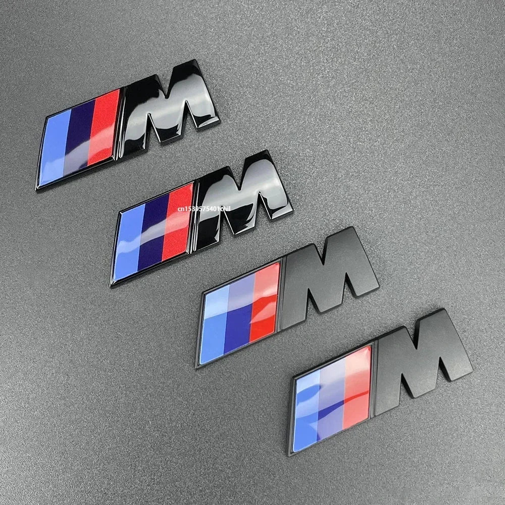 BMW M Tri-Color Emblem Badge & 3D Logo Sticker M Sport Car Accessories