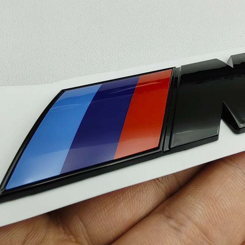 BMW M Tri-Color Emblem Badge & 3D Logo Sticker M Sport Car Accessories