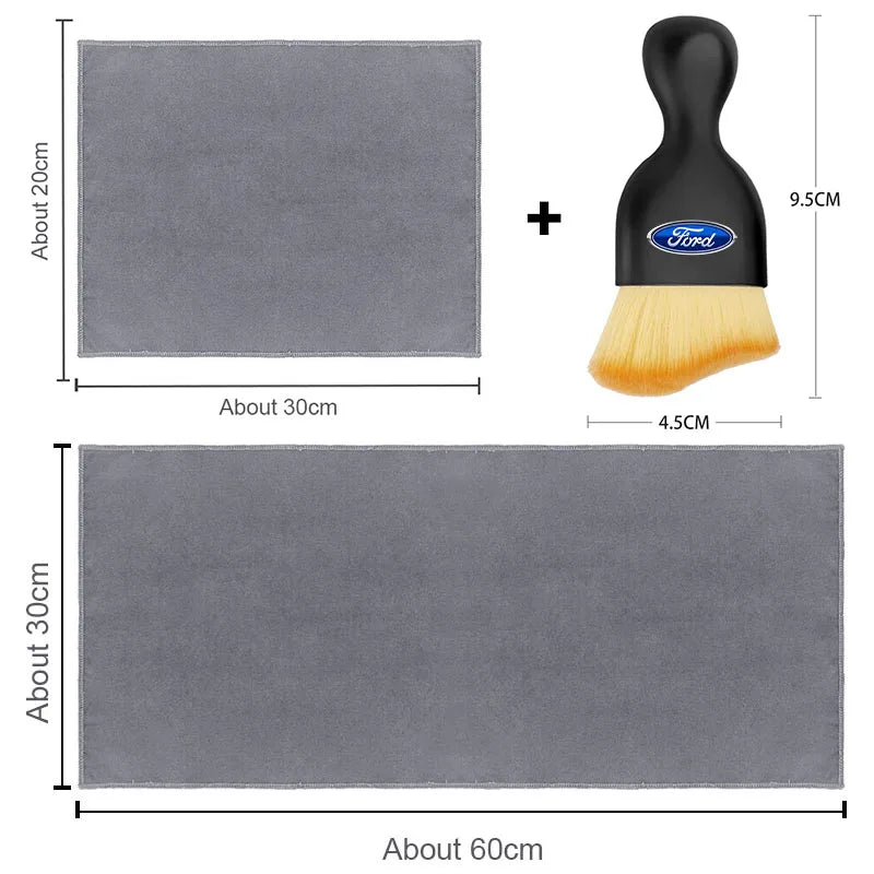 Cleaning Soft Brush Car Wash Towel Microfiber Cleaning Rag Cloth