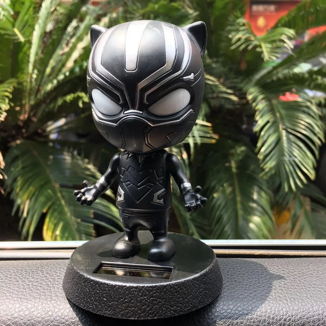 Disney Anime Figure Captain America Spider Man Car Ornaments