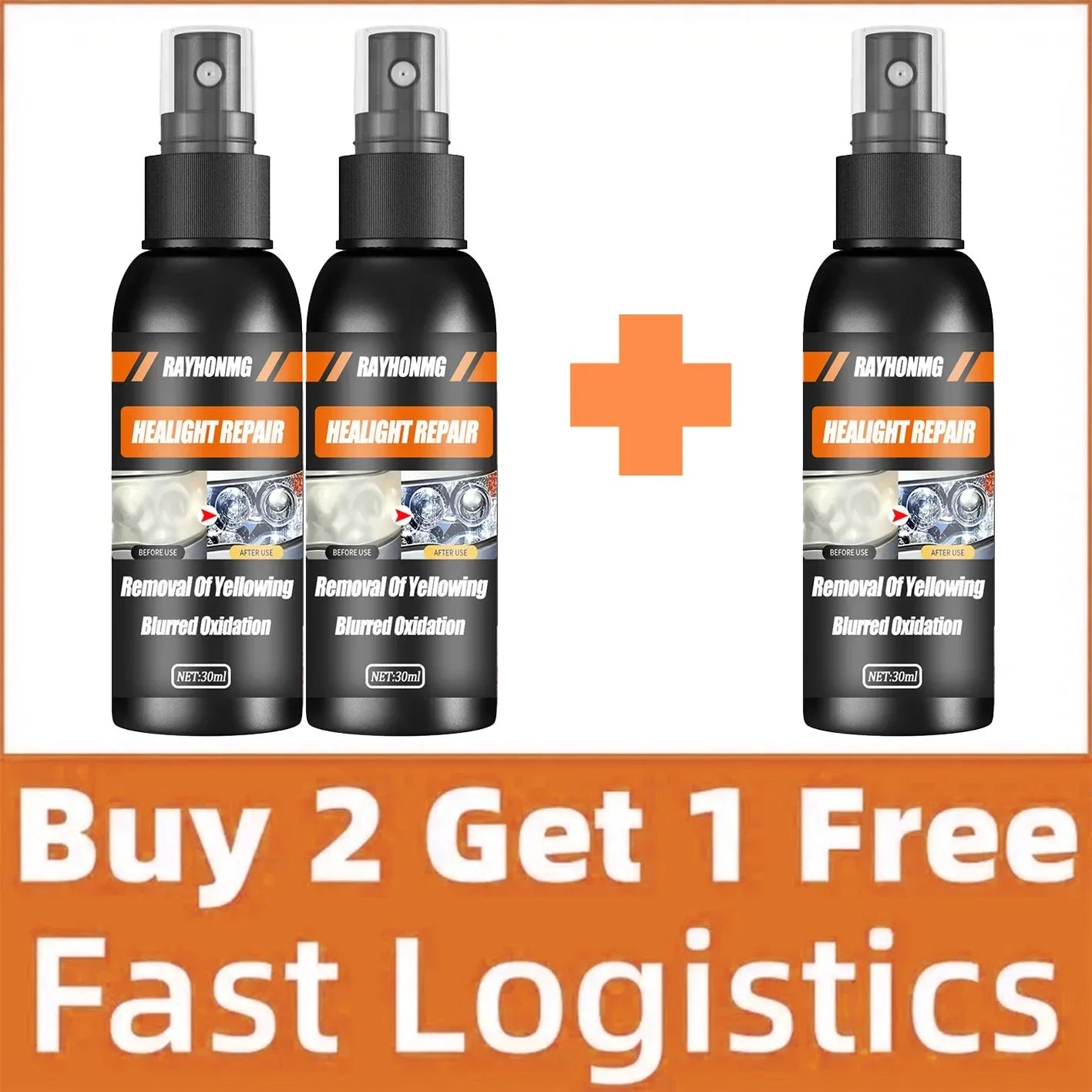 Headlight Repair Spray for Car Refurbishment Anti-Oxidation Coating