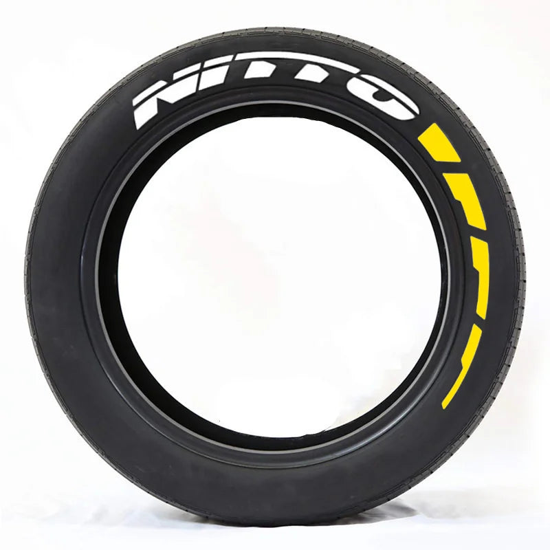 Tire Lettering Sticker 1.06'' Font Tall For 14''-22 Wheels With Transfer Film