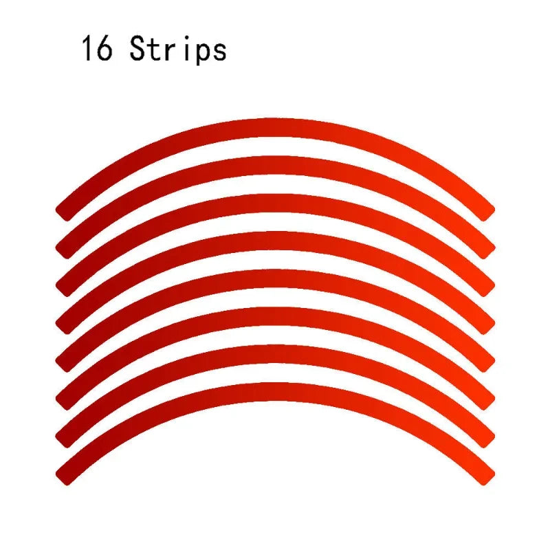 Universal Reflective Wheel Rim Stripe Tape Stickers