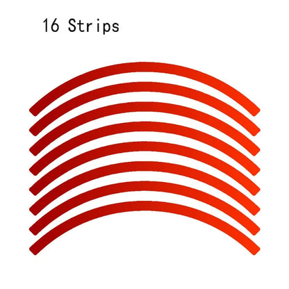 Universal Reflective Wheel Rim Stripe Tape Stickers