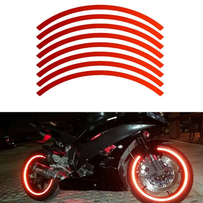 Universal Reflective Wheel Rim Stripe Tape Stickers