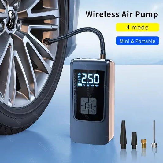 Wireless Portable Air Compressor with LCD Digital Display