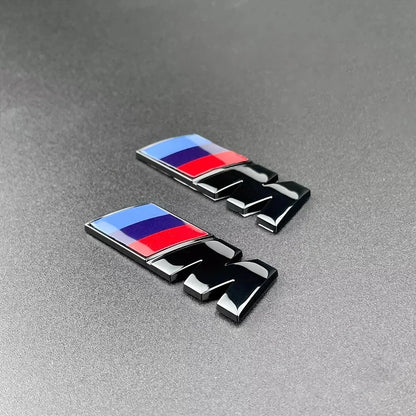 BMW M Tri-Color Emblem Badge & 3D Logo Sticker M Sport Car Accessories