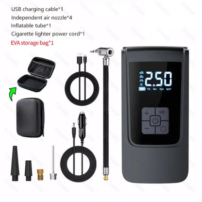 Wireless Portable Air Compressor with LCD Digital Display