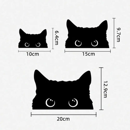 Cat Sticker Peeking Self-Adhesive