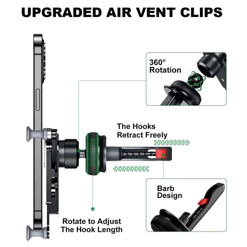 Metal Air Vent Support Telephone Car Phone Holder