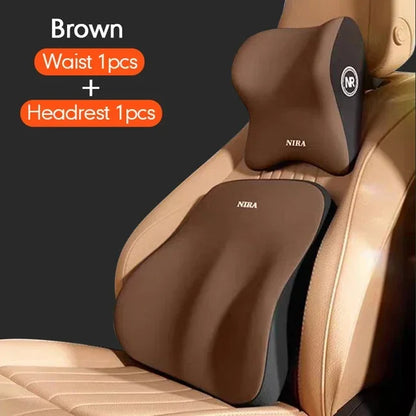 Memory Foam Car Universal Headrest Lumbar Cushion Back