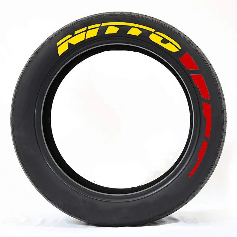 Tire Lettering Sticker 1.06'' Font Tall For 14''-22 Wheels With Transfer Film