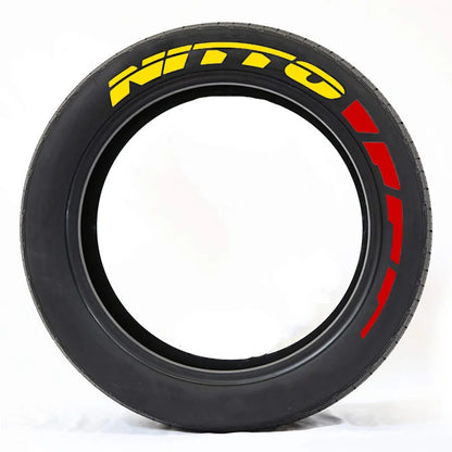 Tire Lettering Sticker 1.06'' Font Tall For 14''-22 Wheels With Transfer Film