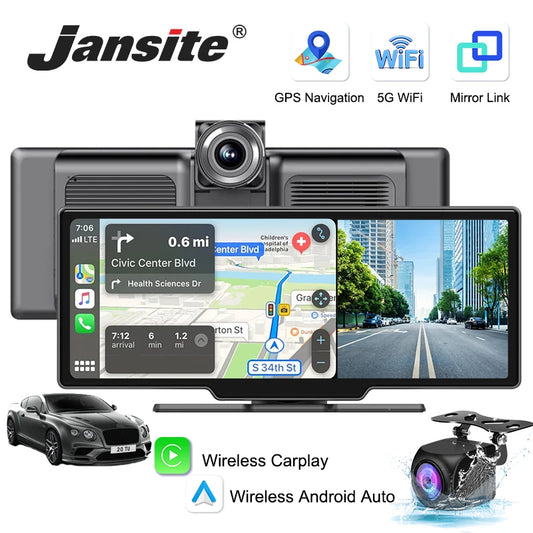 10.26'' Dash Cam 4K Car Mirror Video Player Wireless Auto GPS Car Monitor Multimedia Rearview Camera