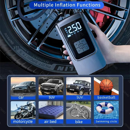 Wireless Portable Air Compressor with LCD Digital Display