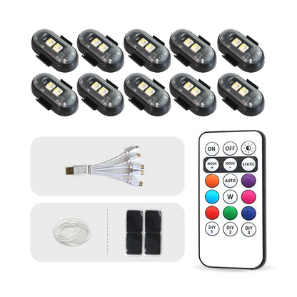 4/10x LED Light Multifunctional LED Light with Remote Control