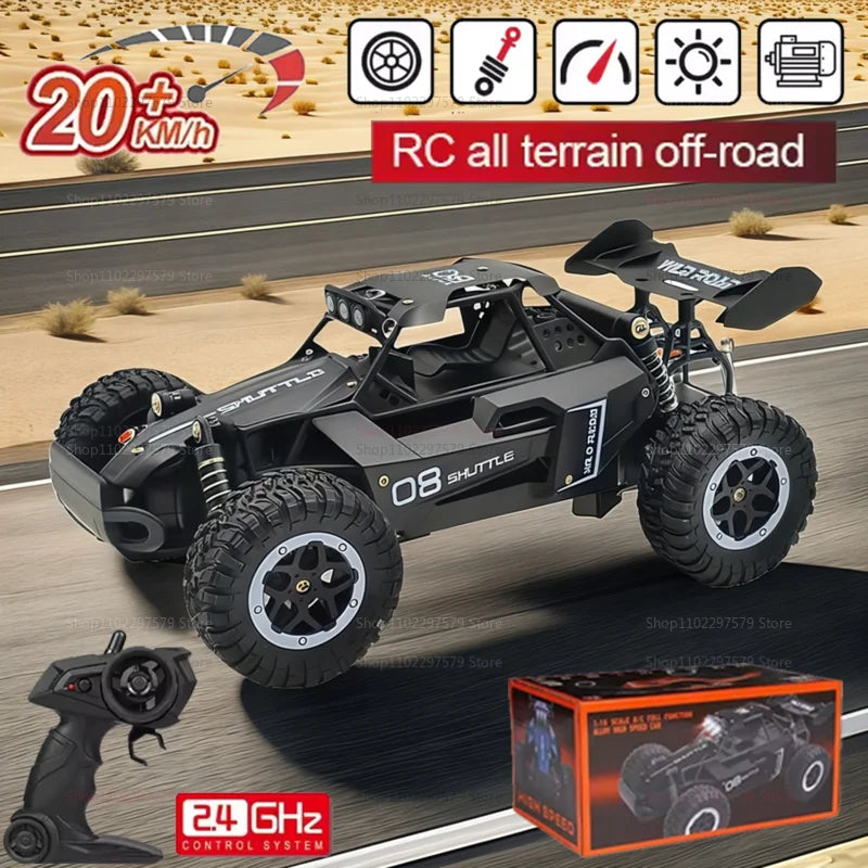 Remote Control 2.4GHz High Speed 20KM/H RC Car Off Road with LED Headlight