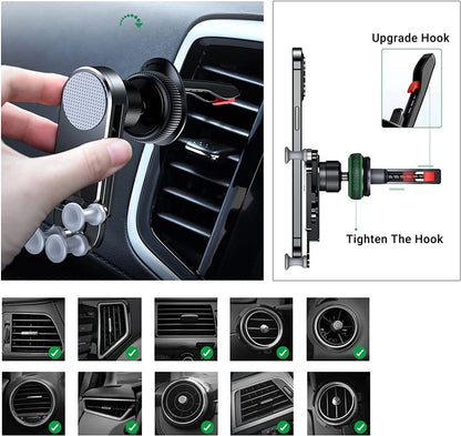 Metal Air Vent Support Telephone Car Phone Holder