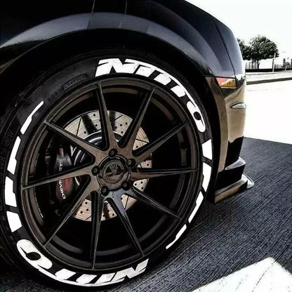 Tire Lettering Sticker 1.06'' Font Tall For 14''-22 Wheels With Transfer Film