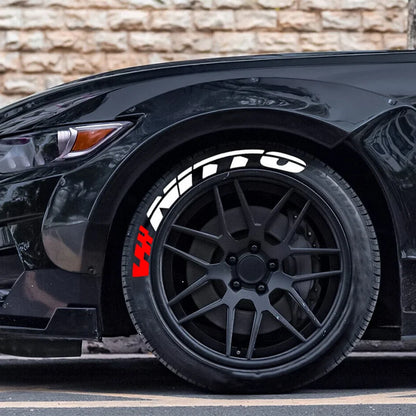 Tire Lettering Sticker 1.06'' Font Tall For 14''-22 Wheels With Transfer Film