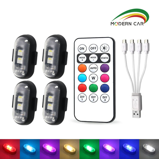 4/10x LED Light Multifunctional LED Light with Remote Control