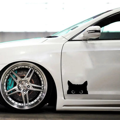 Cat Sticker Peeking Self-Adhesive
