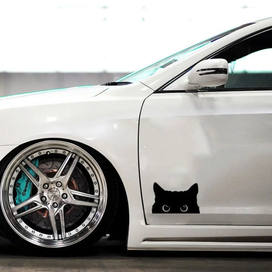 Cat Sticker Peeking Self-Adhesive