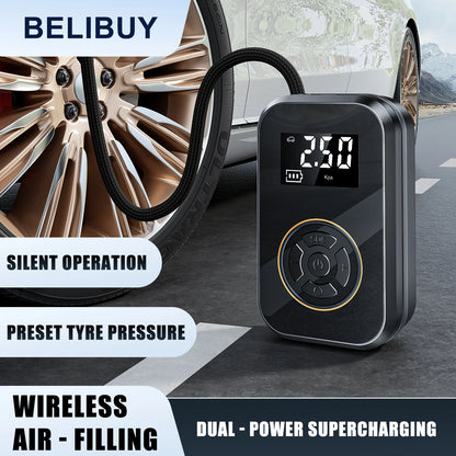 Portable Tire Inflator With Digital Display Electric Inflator Air Pump
