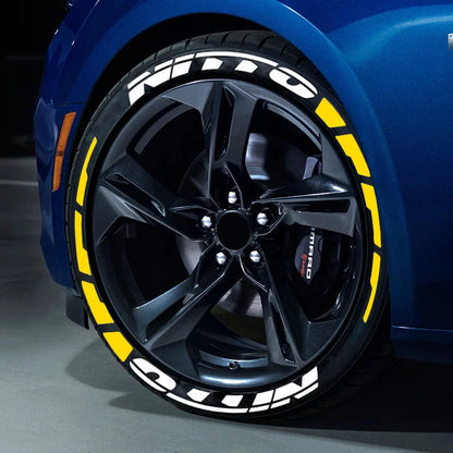 Tire Lettering Sticker 1.06'' Font Tall For 14''-22 Wheels With Transfer Film